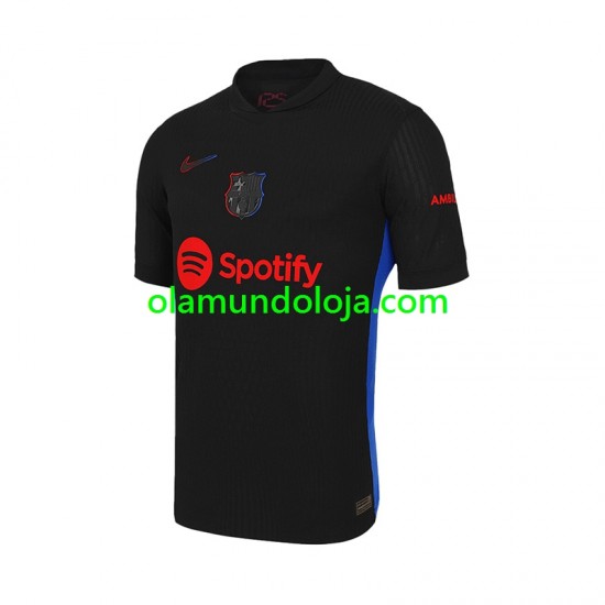 Camisola FC Barcelona LAMINE YAMAL 19 Homem Equipamento Segundo 2024-2025 Manga Curta